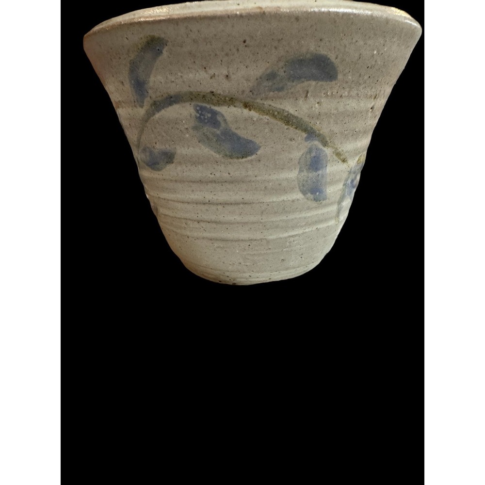 Artist Signed Clay Flower Pot NEW